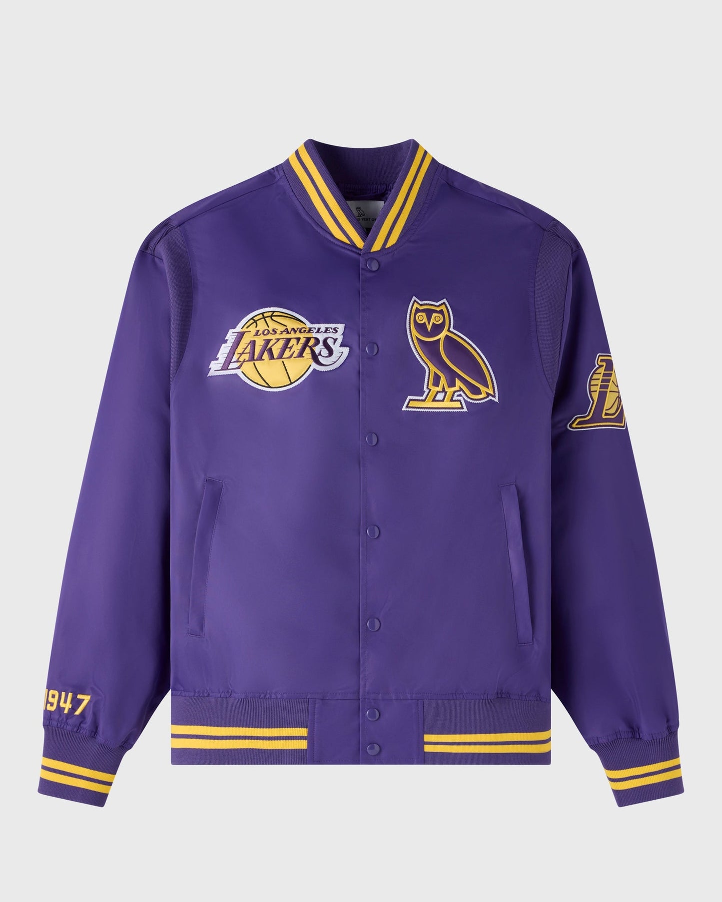 NBA LOS ANGELES LAKERS SATIN VARSITY JACKET