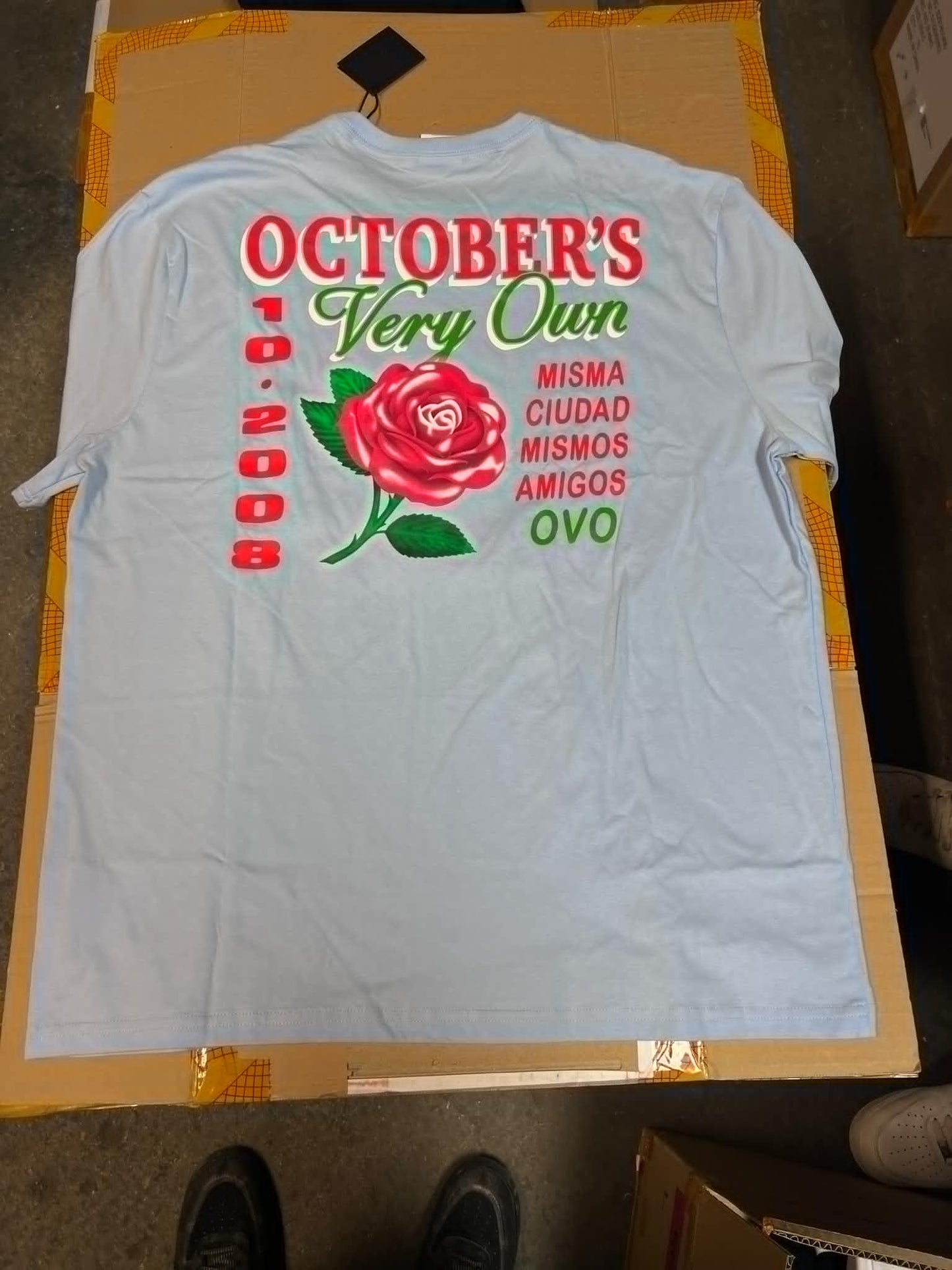 Rose Baby Blue Short Sleeve