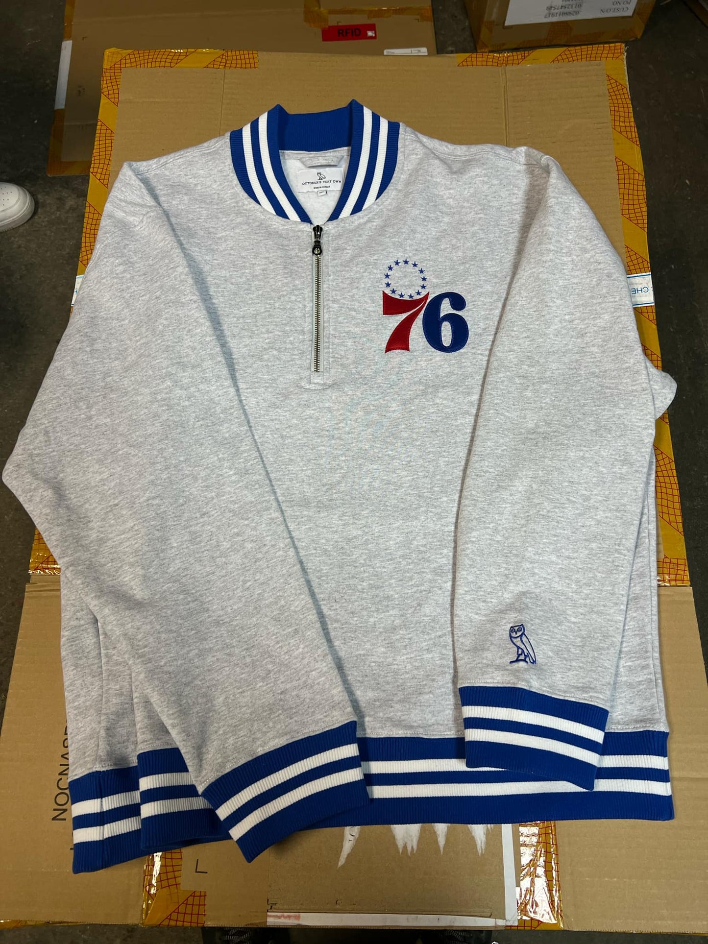 76ersXOvO Quarterzip