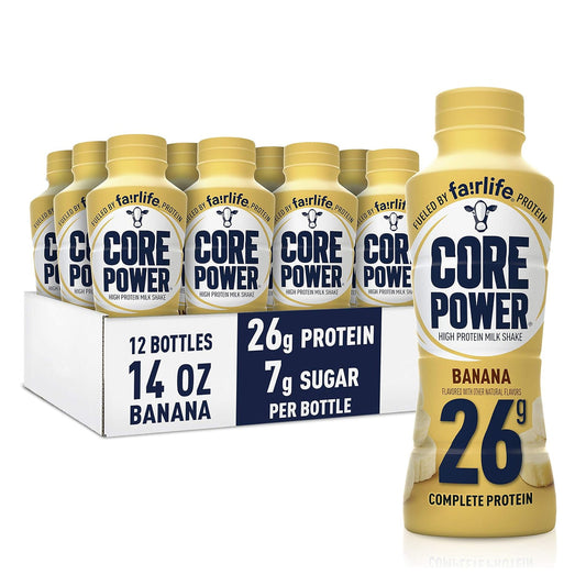 Core Power Protein Drink - Vanilla Milkshake (414ml / 14oz, 12-Pack